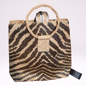 Anthropologie Tiger Woven Banago Backpk Bag. NWT